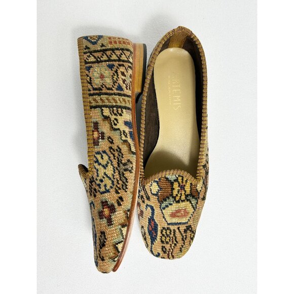 Artemis Design Co. Women's Wool Carpet Loafers - Sz 9.5 - Picture 1 of 9